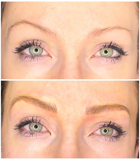 Brow Mapping, Microblading, Lip Blush, Permanent Makeup - Stunning Before & After